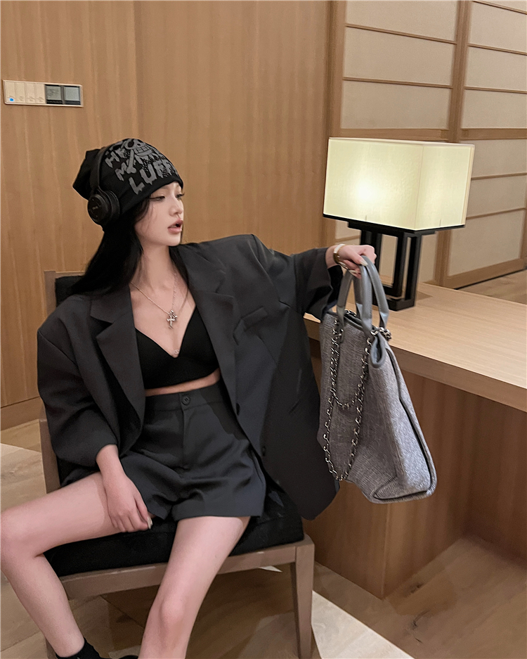 Temperament shorts Korean style business suit 2pcs set