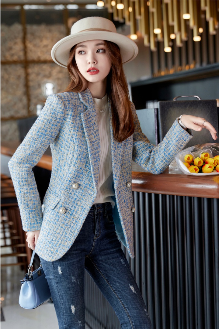 Woolen fashion and elegant business suit autumn overcoat