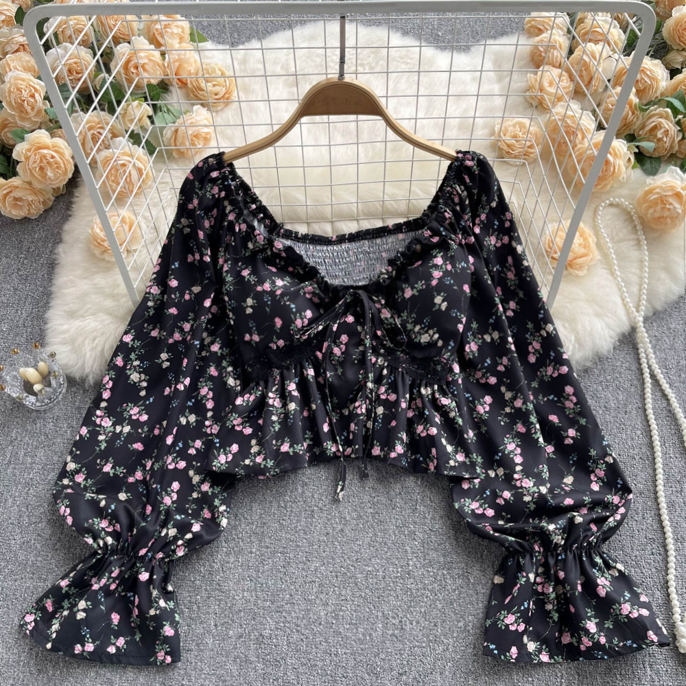 Frenum tender small shirt autumn floral tops for women