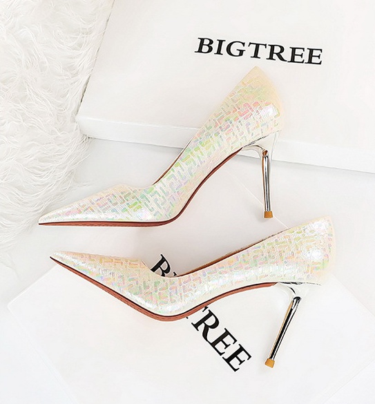 European style high-heeled shoes slim shoes for women