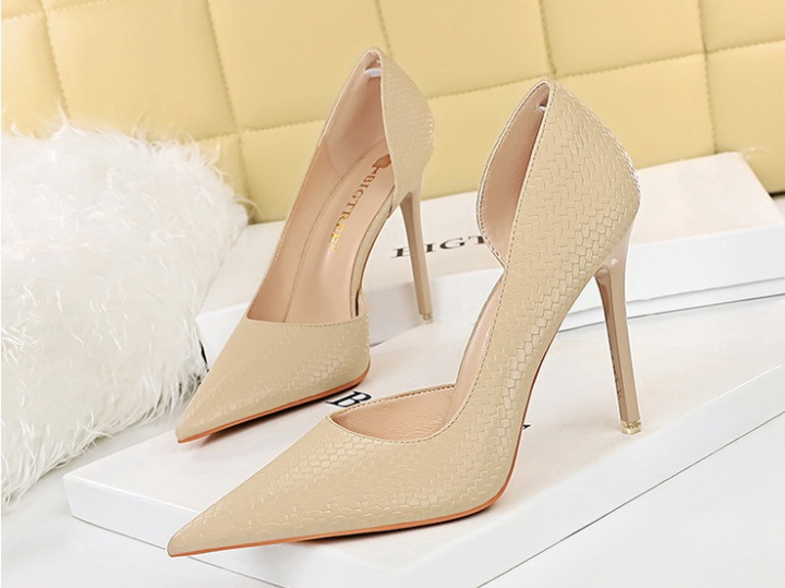 Serpentine pointed high-heeled shoes nightclub shoes