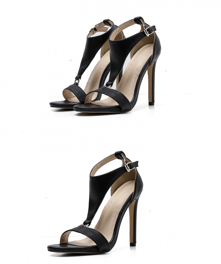 European style high-heeled fine-root rome sandals for women