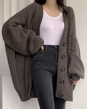 Autumn and winter cardigan coat for women
