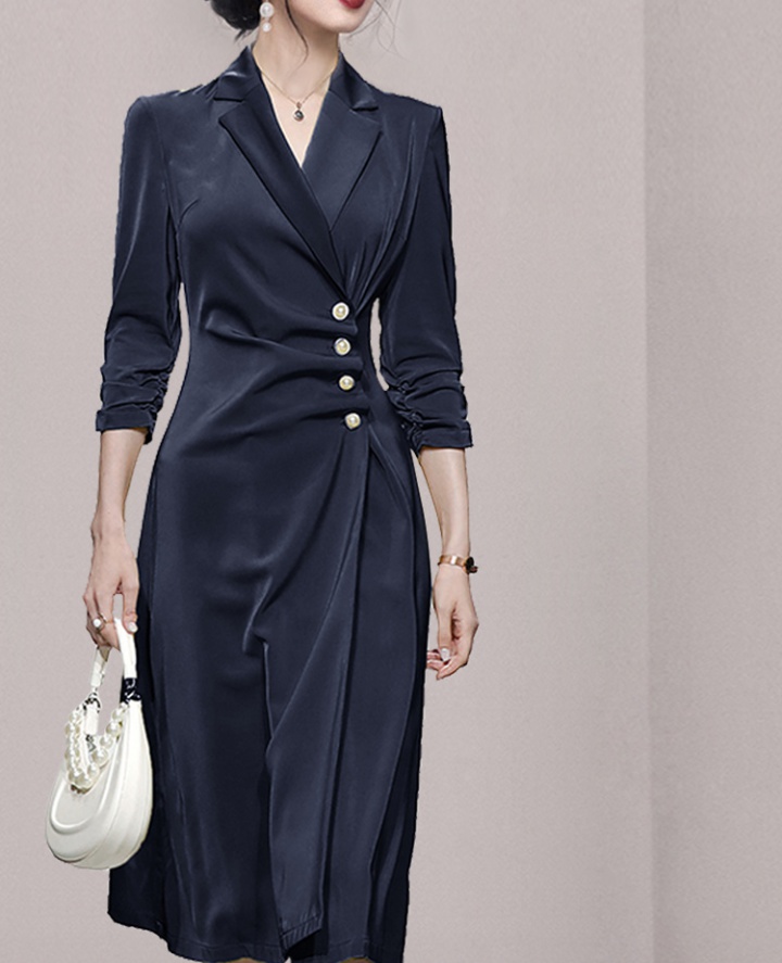 Fashion thin windbreaker asymmetry autumn business suit