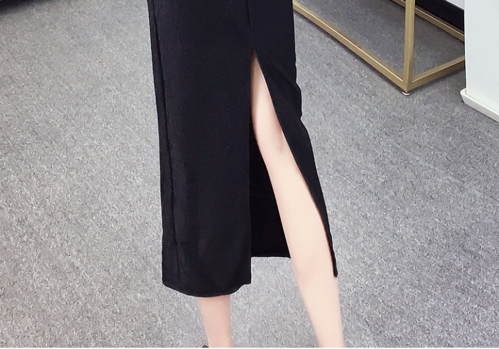 Detachable package hip long dress Cover belly dress