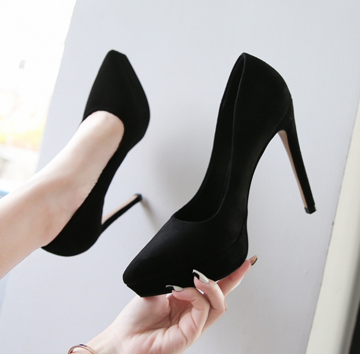 Model fashion high-heeled shoes European style shoes