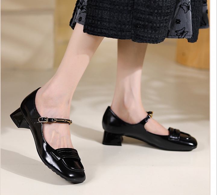 Cozy all-match fashion shoes autumn Casual high-heeled shoes