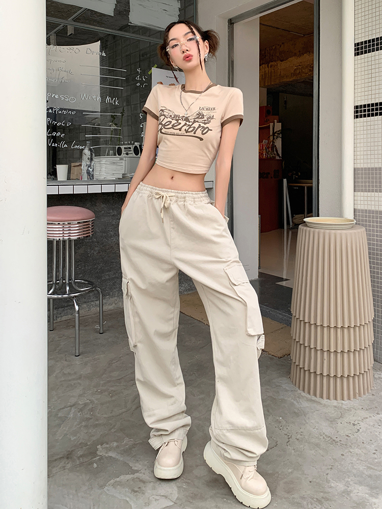 Straight casual pants spring and summer work pants