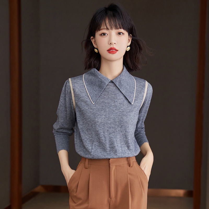 Autumn pullover tops wears outside sweater