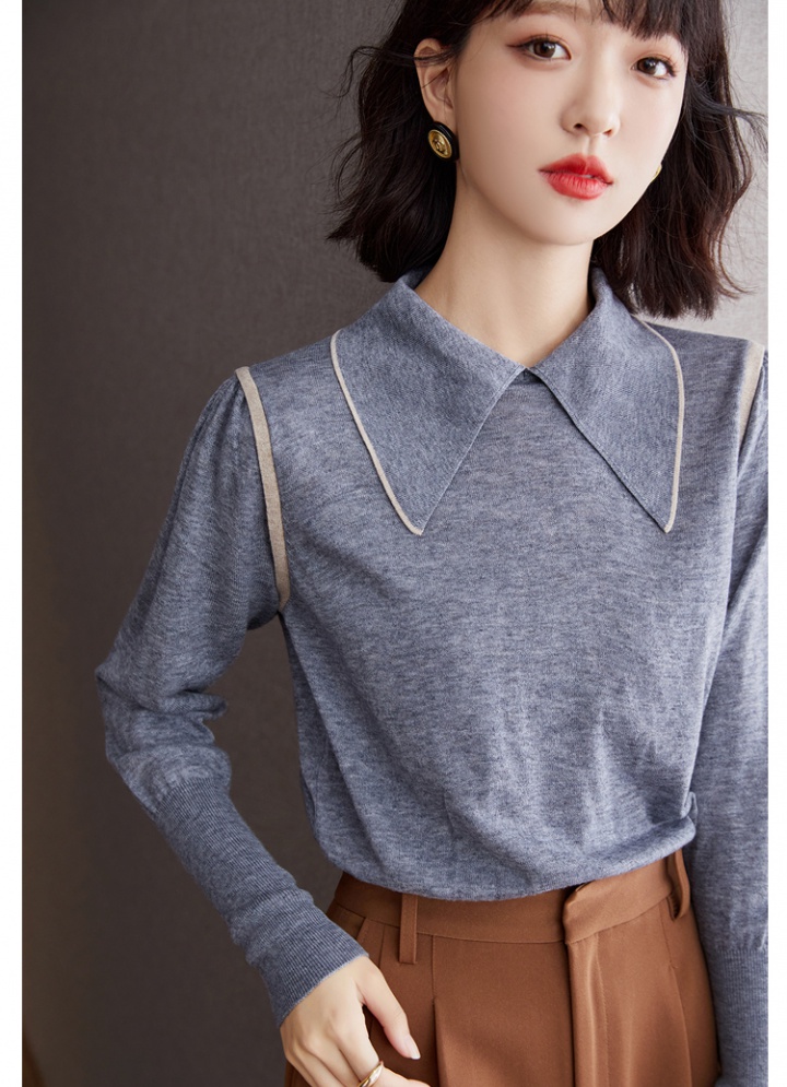 Autumn pullover tops wears outside sweater