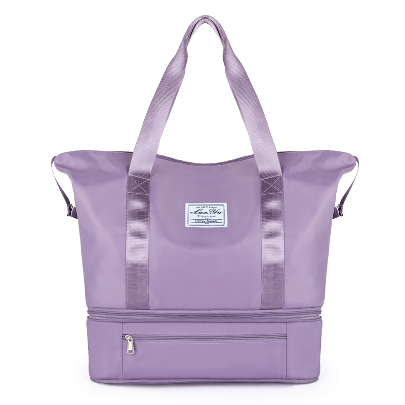 Short fitness portable high capacity travel bag for women