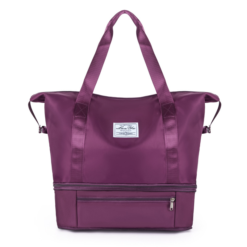 Short fitness portable high capacity travel bag for women