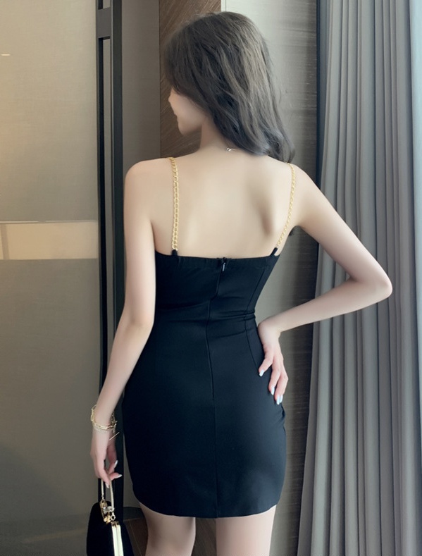 Slim package hip sexy dress lace splice T-back for women