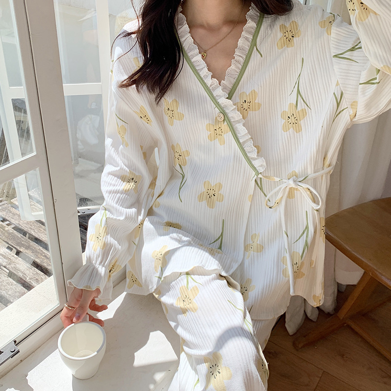 Spring and autumn nursing clothing pregnant woman pajamas