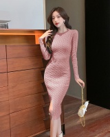 Sexy high waist knitted long sleeve fashion dress