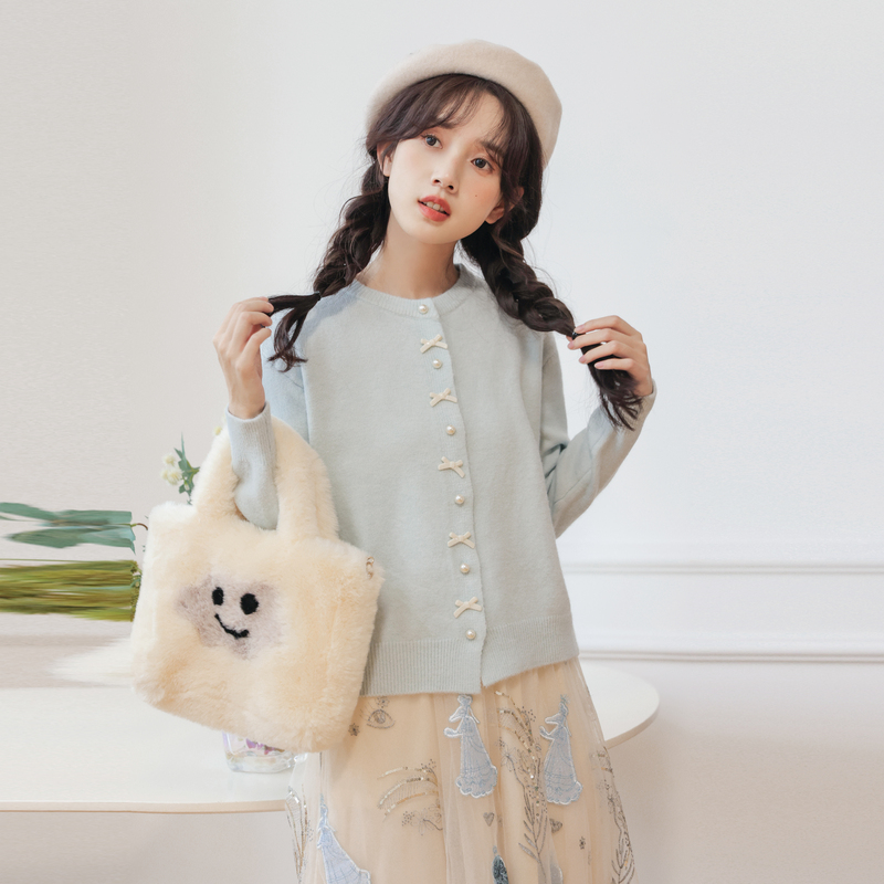 Knitted stereoscopic sweater loose coat for women