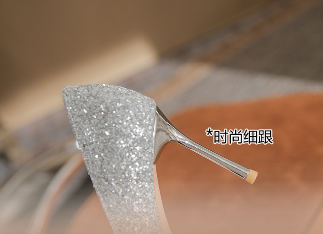 Big rhinestone shoes bridesmaids wedding shoes for women