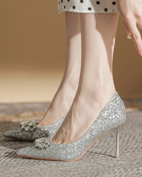 Big rhinestone shoes bridesmaids wedding shoes for women