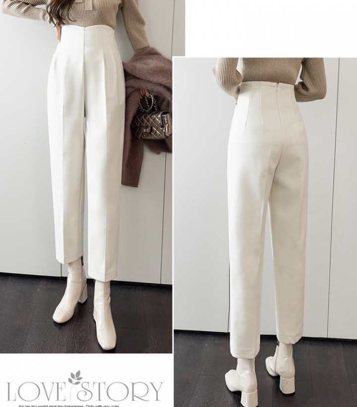 Autumn and winter pants high waist long pants for women