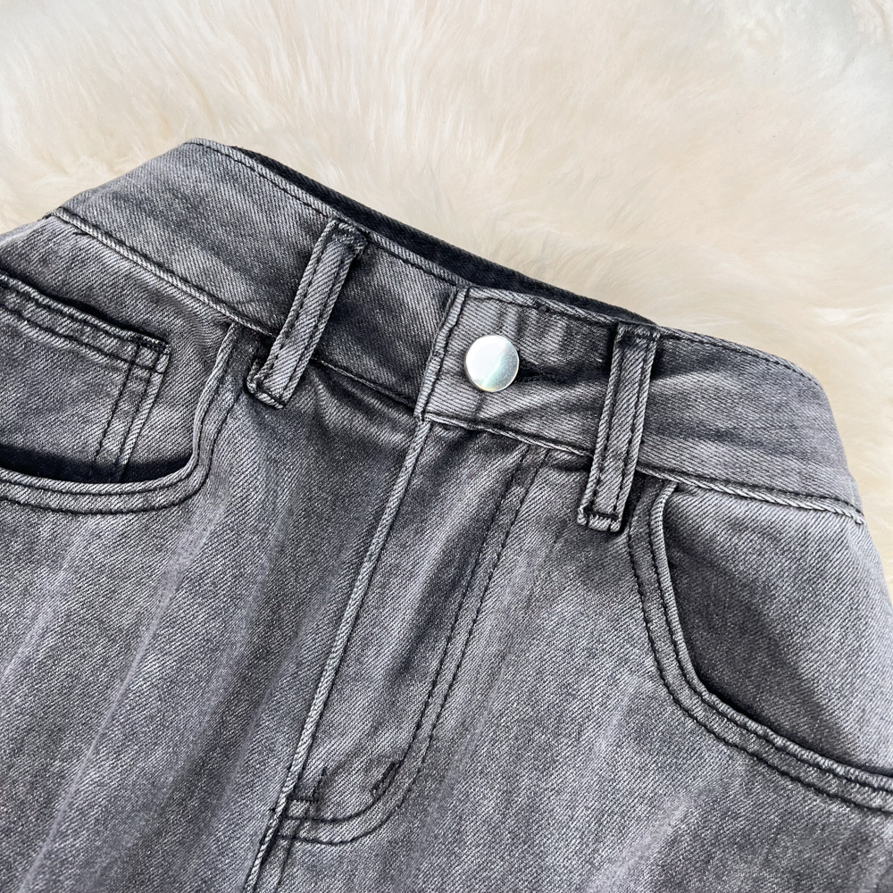 Slim wide leg pants loose jeans for women