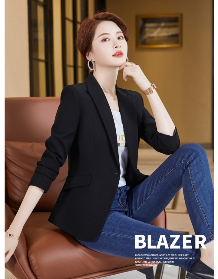 Fashion elegant business suit lapel autumn jacket