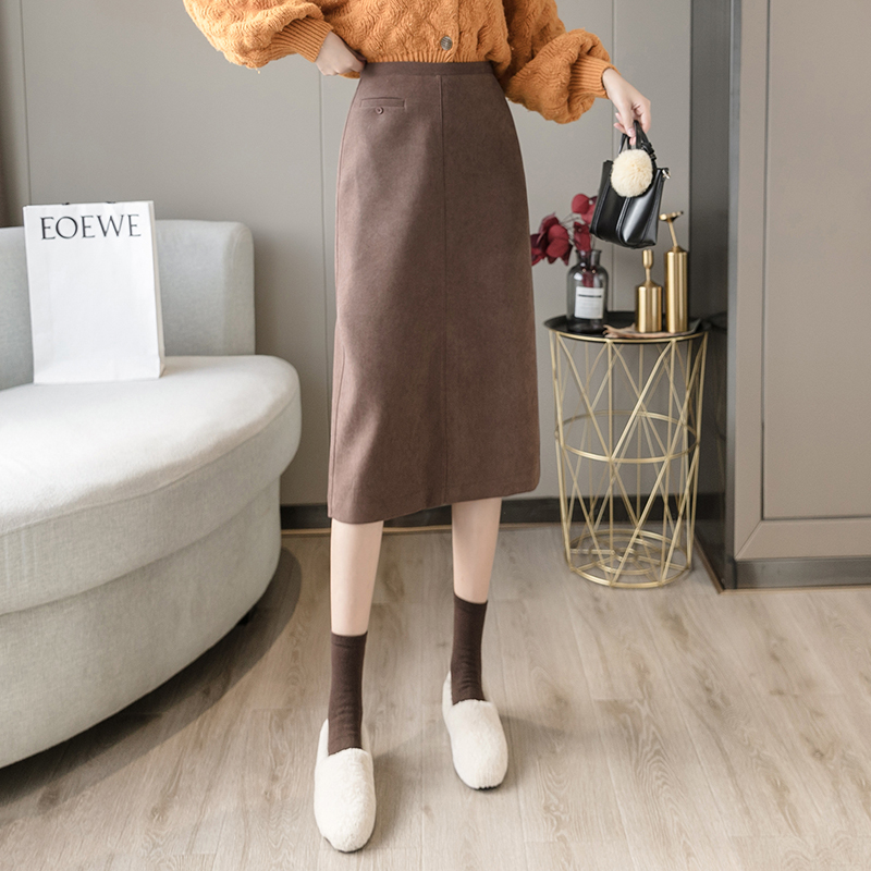 Autumn and winter business suit all-match long dress