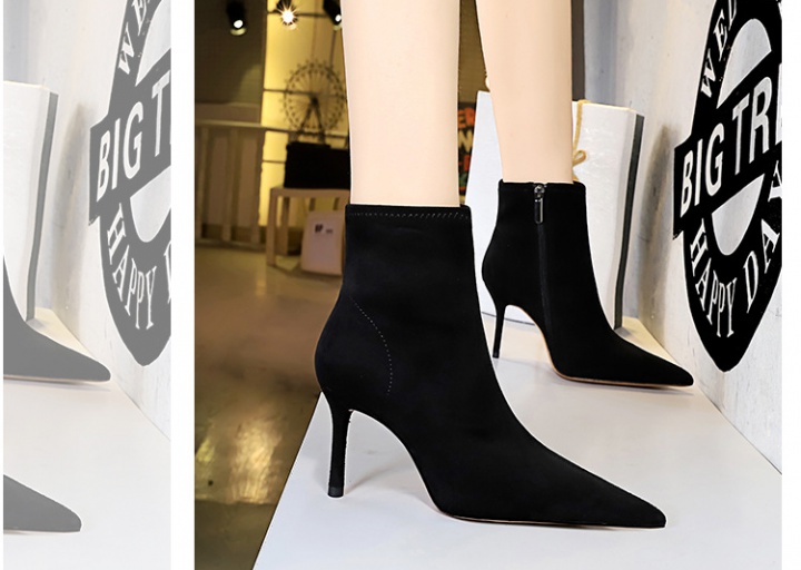 Nightclub simple short boots sexy stilettos for women