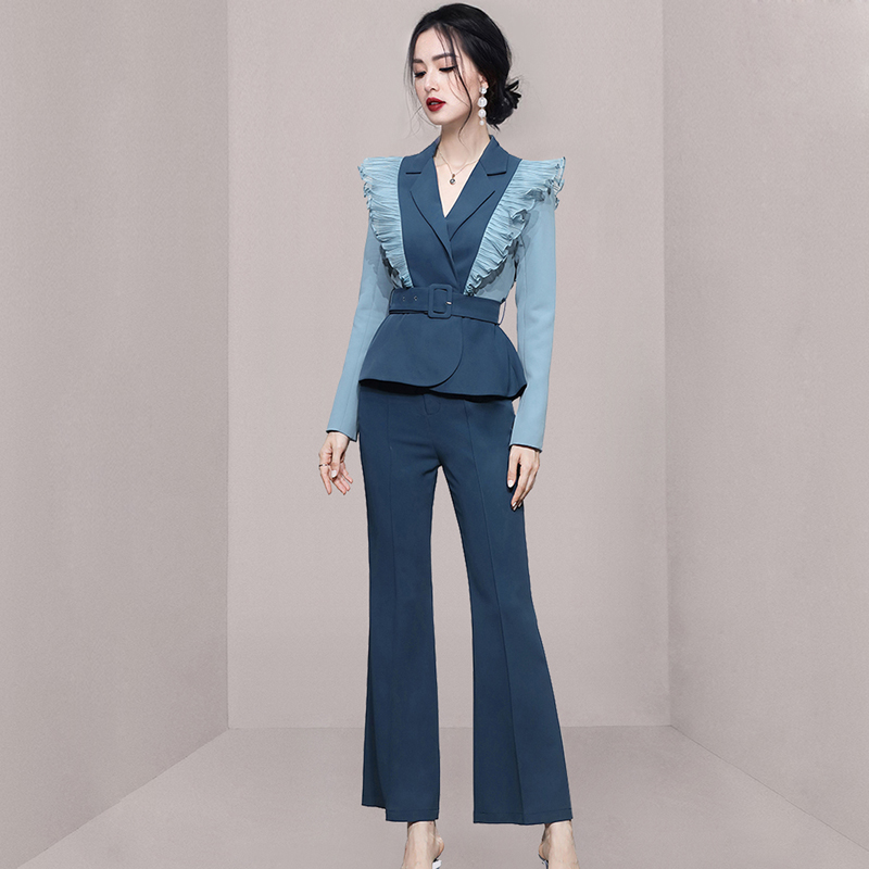 Autumn business suit profession coat 2pcs set for women