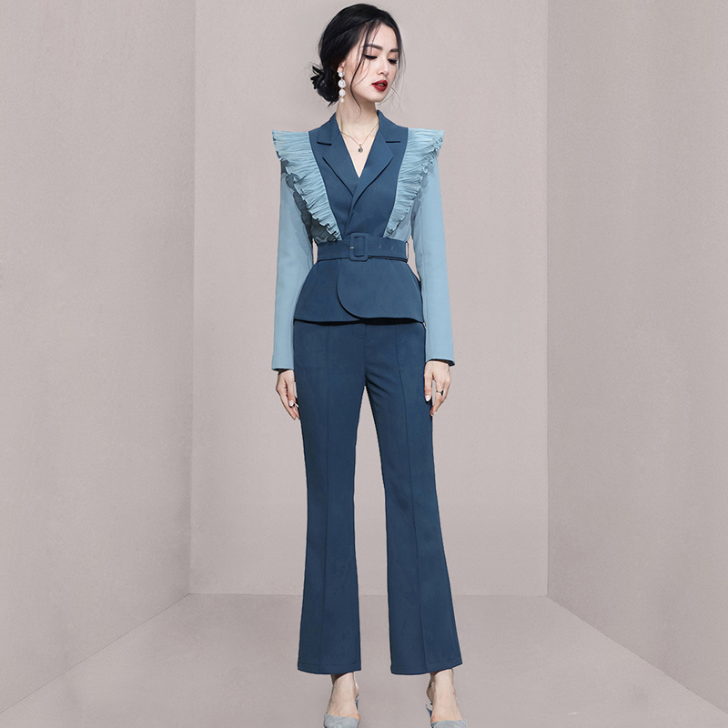 Autumn business suit profession coat 2pcs set for women