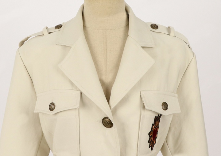Autumn Western style jacket retro windbreaker for women