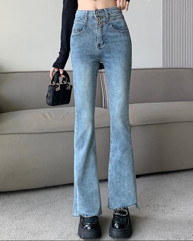 Micro speaker autumn jeans slim high waist long pants