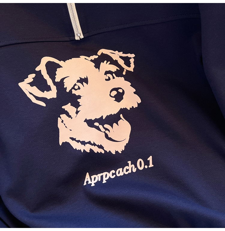 Autumn pullover printing dog hoodie