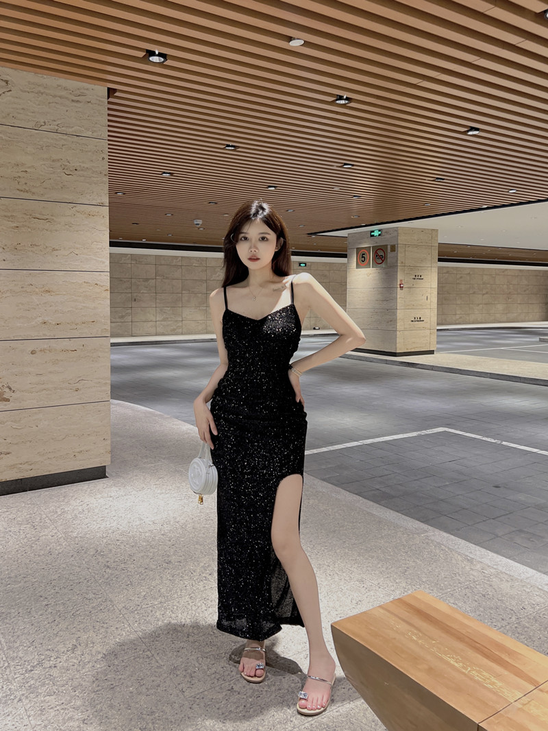 Liangsi dress spicegirl long dress for women
