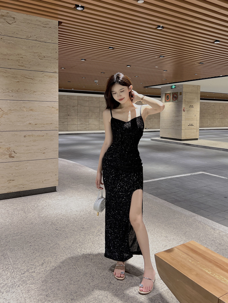 Liangsi dress spicegirl long dress for women