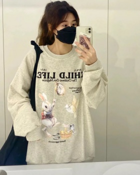 Big scales loose autumn cotton hoodie