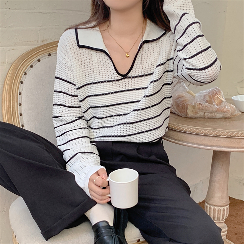 Knitted tops bottoming shirt for women