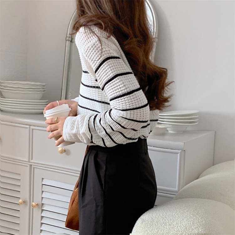 Knitted tops bottoming shirt for women