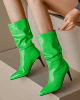 Fashion fine-root boots large yard pointed women's boots