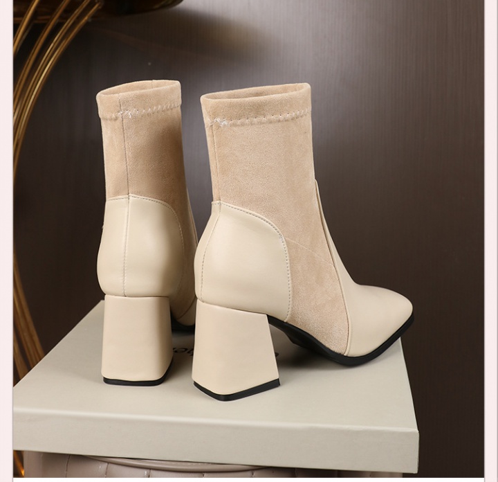 Large yard short boots high-heeled women's boots for women