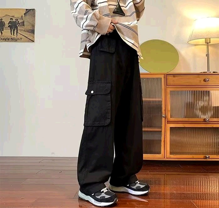 Japanese style long pants thin work pants for men