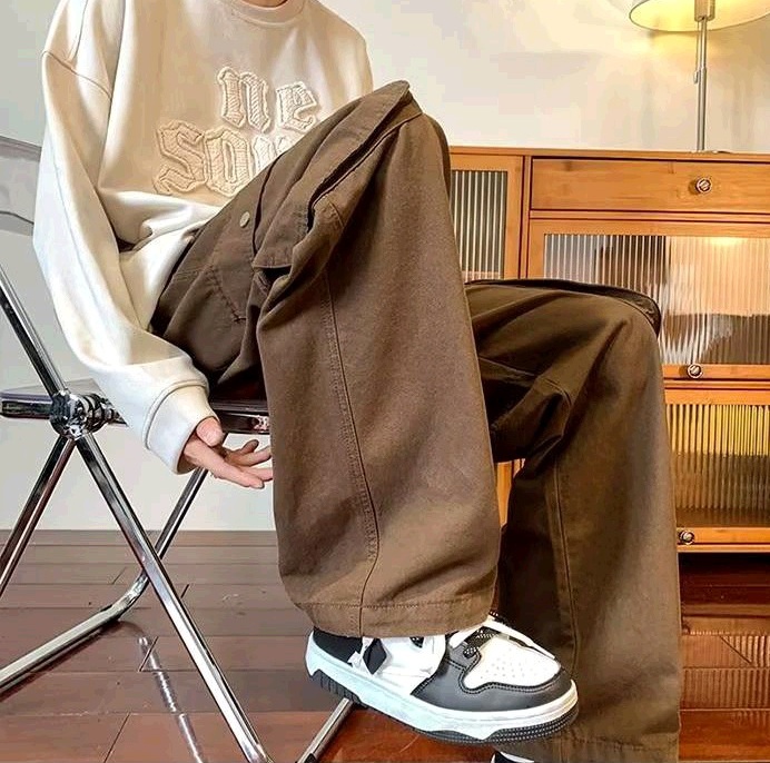 Japanese style long pants thin work pants for men