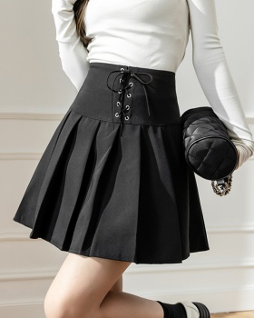 Pleated culottes college style short skirt for women