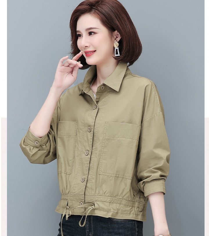 Short loose all-match coat fashion buckle tops