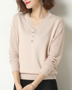 Autumn and winter T-shirt ice silk bottoming shirt for women