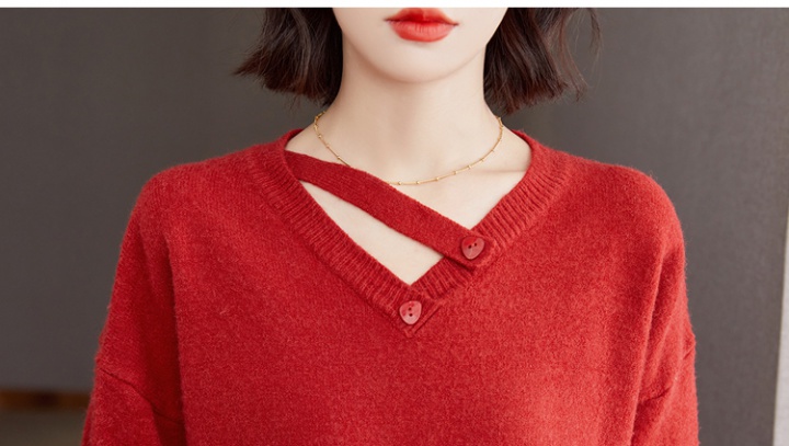 Loose sweater pullover bottoming shirt for women