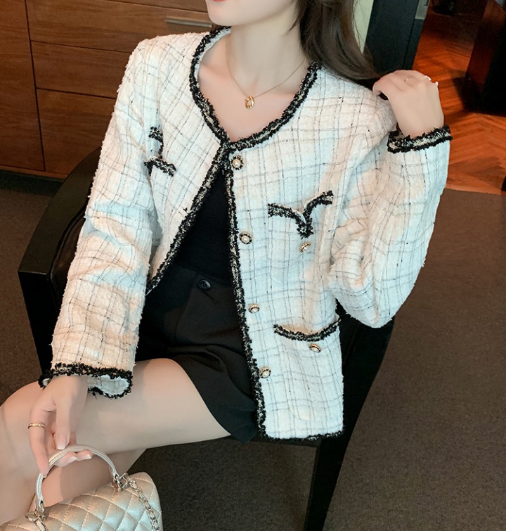 Autumn and winter Korean style jacket splice coat for women