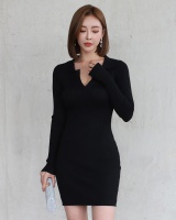 Bottoming package hip dress knitted T-back for women