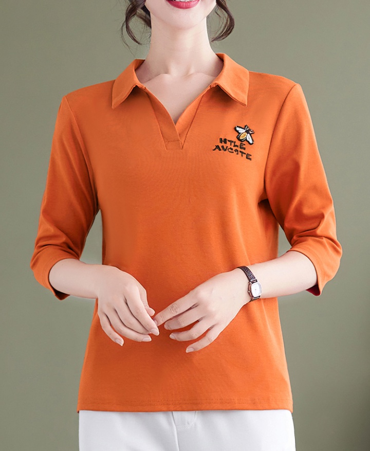 Casual middle-aged small shirt fashion tops for women