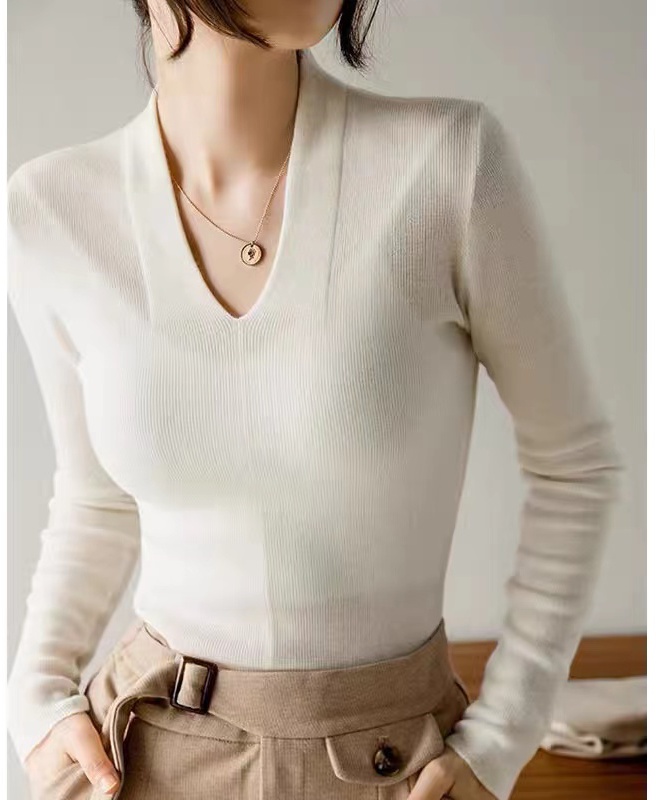 Autumn and winter tops bottoming sweater for women