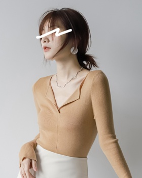 Cashmere tender elegant tops wool all-match sweater